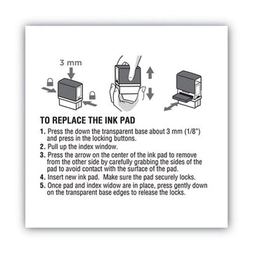 COSCO 2000PLUS® Replacement Ink Pad For 2000plus 1si15p, Red freeshipping - TVN Wholesale